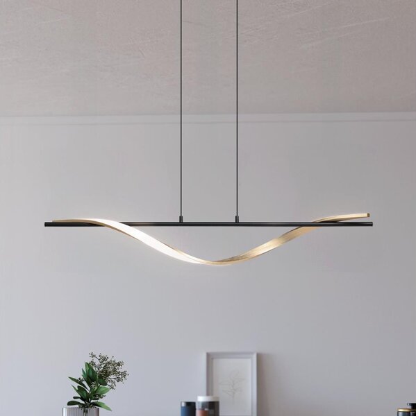Eglo 902135-LED Závesné svietidlo na lane CONAPRATO LED/20W/230V 2700/4000/6500K čierna/zlatá