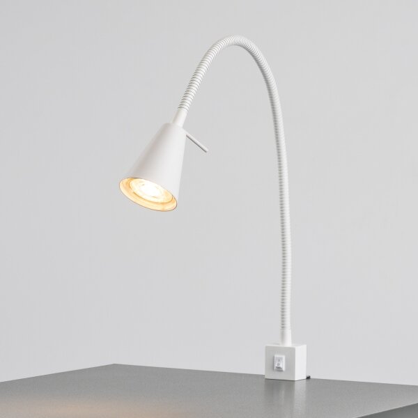 LED lampa s klipom 1xGU10/4,7W/230V biela