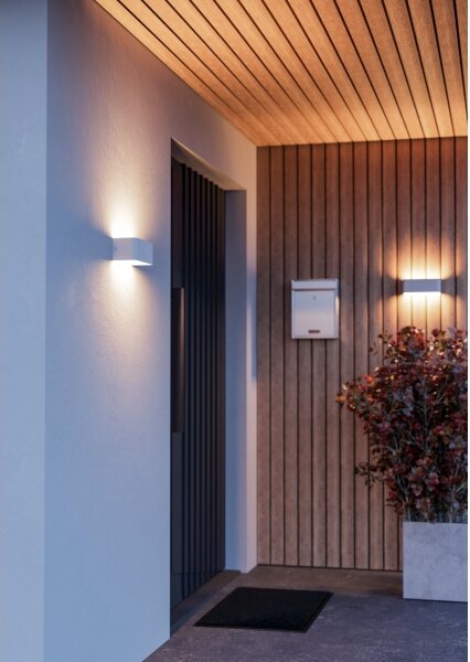 Eglo 901955 - LED RGBW Stmievateľné vonkajšie nástenné svietidlo SANIA-Z LED/10W/230V IP55 biele