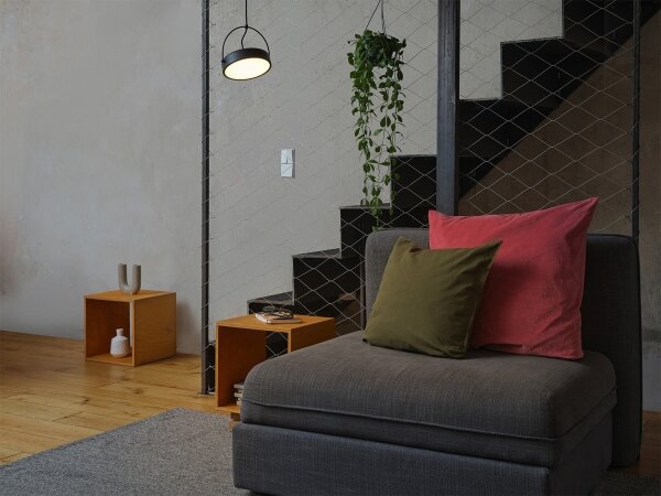 Osram - LED luster na lanku DECOR PUCK LED/12W/230V CRI 90 čierna
