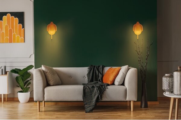 Osram - Nástenné svietidlo DECOR COROLLE 1xG9/20W/230V, oranžové