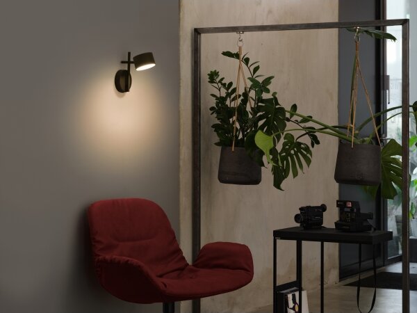 Osram - stmievateľné LED nástenné svietidlo DECOR KYOTO LED/12W/230V čierna