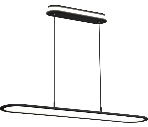 Osram-LED Stmievateľný luster na lanku OFFICE LINE LED/57W/230V 4000K 100 cm čierny