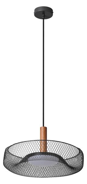 Osram - LED luster na lane DECOR MESH LED/18,5W/230V pr. 40 cm čierna/kaučukovník