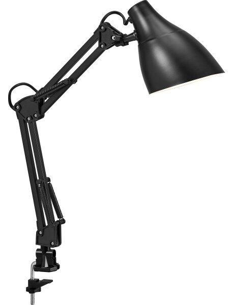 Osram - Stolová lampa so svorkou DESK LINE 1xE27/11W/230V čierna