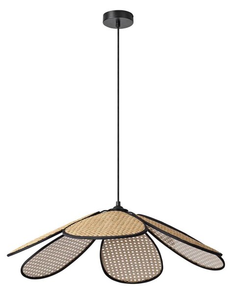 Osram - závesné svietidlo na lanku DECOR RATTAN 1xE27/15W/230V pr. 69 cm béžová/čierna