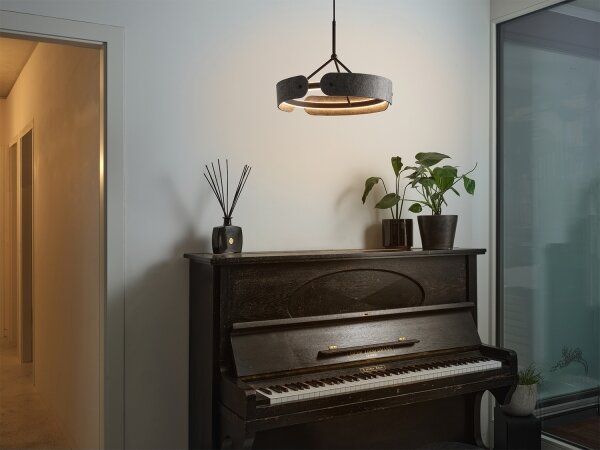 Osram - LED luster na lanku DECOR CURVE LED/33W/230V sivá