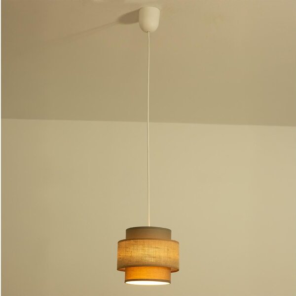 Brilagi - Závesný luster RESNA 1xE27/60W/230V pr. 20 cm hnedá/béžová