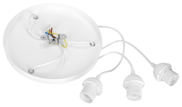 Brilagi - Závesný luster na lanku RESNA 3xE27/60W/230V pr. 45 cm béžová/čierna
