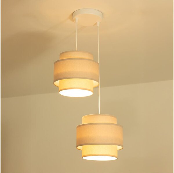 Brilagi - Luster na lanku RESNA 2xE27/60W/230V pr. 30 cm béžový