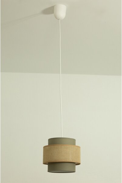 Brilagi - Závesný luster RESNA 1xE27/60W/230V pr. 20 cm hnedá/béžová