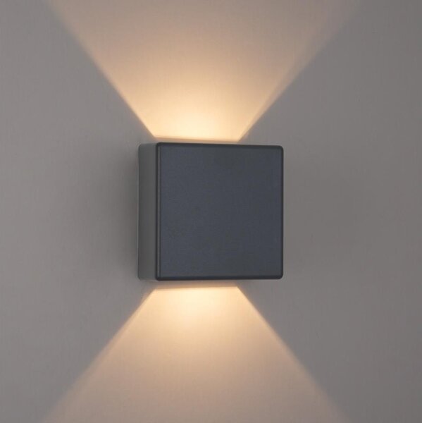 Brilagi - LED Vonkajšie nástenné svietidlo DOUBLERAY LED/6W/230V antracit IP54