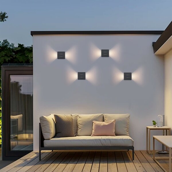Brilagi -LED Vonkajšie nástenné svietidlo DOUBLERAY LINE LED/6W/230V antracit IP54
