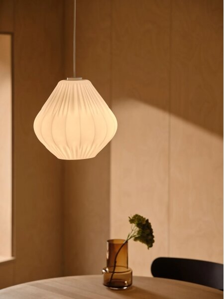 Nordlux - Luster na lankách MALUCA 1xE27/15W/230V pr. 29 cm biela
