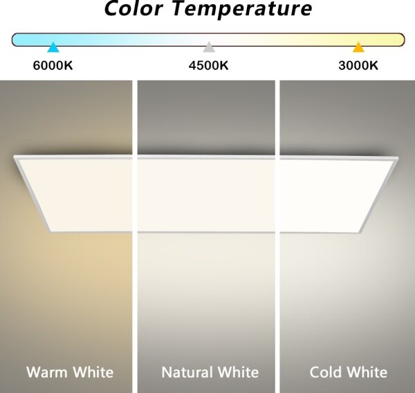 Brilagi - stmievateľné LED stropné svietidlo SLIMFRAME LED/80W/230V 120x60 cm biele + diaľkové ovládanie