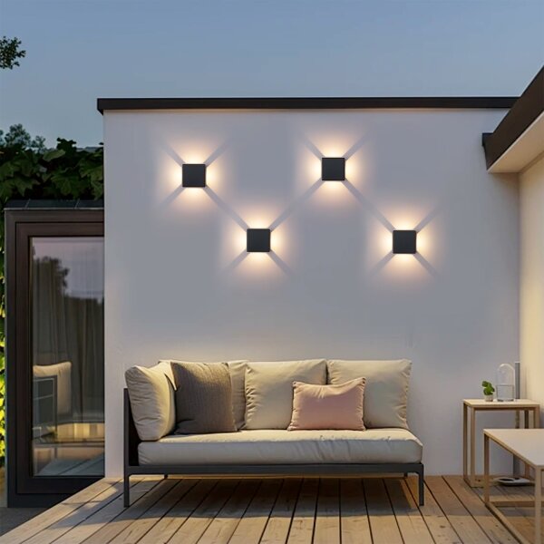 Brilagi - vonkajšie nástenné LED svietidlo QUADRAY LED/6W/230V čierne IP54