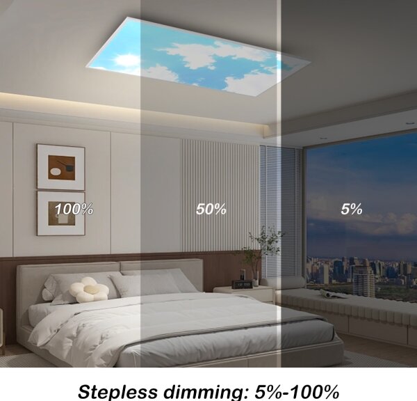 Brilagi - LED stmievateľné stropné svietidlo SLIMFRAME SKY LED/80W/230V 120x60 cm + diaľkové ovládanie