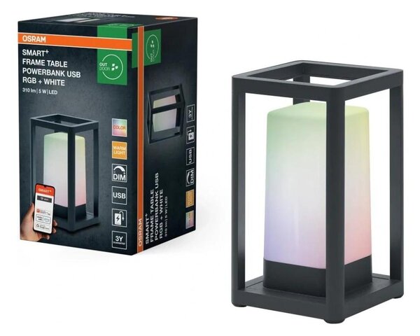 Osram - LED RGBW Stmievateľná stolná lampa SMART LED/5W/5V IP44 Wi-Fi