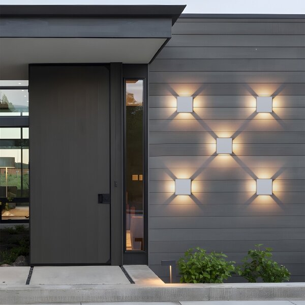 Brilagi - LED Vonkajšie nástenné svietidlo QUADRAY LED/6W/230V biele IP54