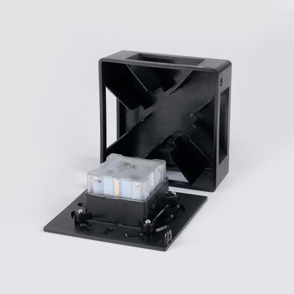 Brilagi - vonkajšie nástenné LED svietidlo QUADRAY LED/6W/230V čierne IP54