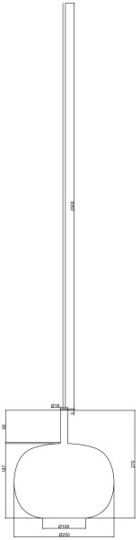 Ondaluce - Závesný luster na lanku THELMA 1xE27/15W/230V priemer 25 cm zlatá/dýmovo-béžová