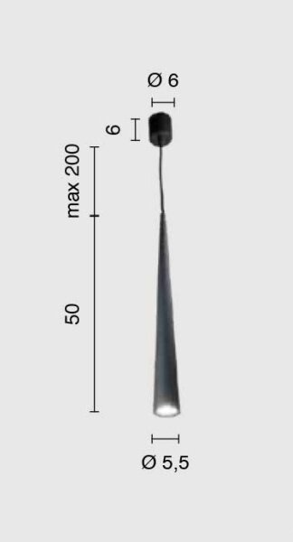 Ondaluce - Závesné svietidlo s lankom NOA 1xGU10/20W/230V priemer 5,5 cm zlaté