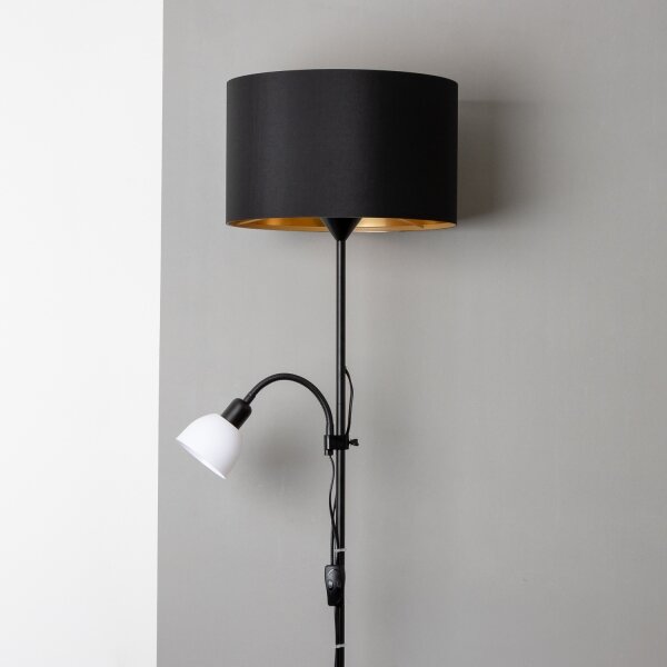Brilagi - Stojacia lampa CERIA 1xE27/100W/230V + 1xE14/25W čierna