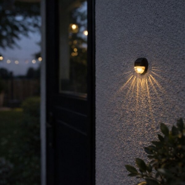 Rabalux 77203 - Solárne nástenné LED svietidlo LERMOS LED/0,06W/1,2V 300 mAh IP44