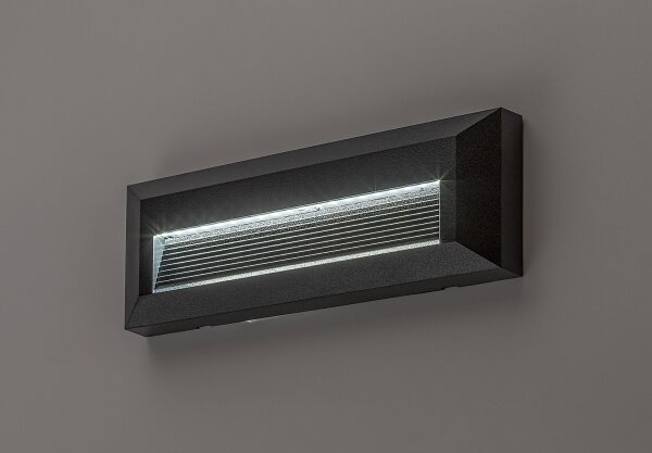 Rabalux 77189 - LED vonkajšie nástenné svietidlo KAVALA LED/6W/230V IP65 čierne