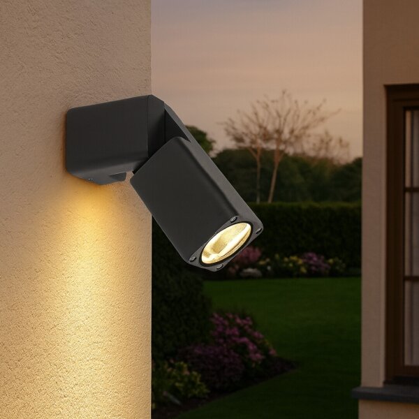 Rabalux 77193 - Vonkajšie nástenné svietidlo GORDES 1xGU10/15W/230V IP65