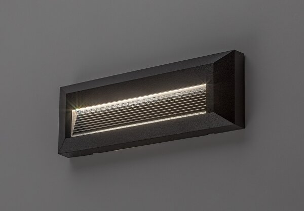 Rabalux 77189 - LED vonkajšie nástenné svietidlo KAVALA LED/6W/230V IP65 čierne