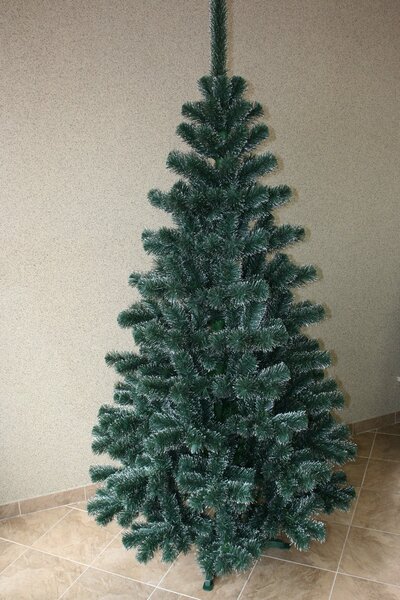 JAKS Vianočný stromček jedľa lux zeleno biela 100 cm