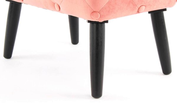 TABURETKA, textil, kompozitné drevo, 40/48/60 cm - Online Only drobný nábytok, Online Only