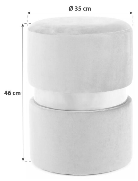 TABURETKA, drevo, kov, textil, kompozitné drevo, 35/46/35 cm - Kreslá, Online Only