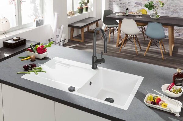 Villeroy & Boch Umbrella - Drezová batéria stojanková, otočné rameno, antracit 92530005