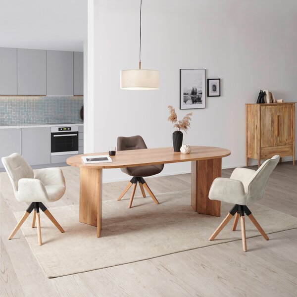 JEDÁLENSKÝ STÔL, akácia, farba akácie, 200/90/76 cm MID.YOU - Online Only jedálne, Online Only