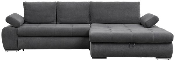 ROHOVÁ SEDAČKA, textil, sivá Carryhome - Sedačky