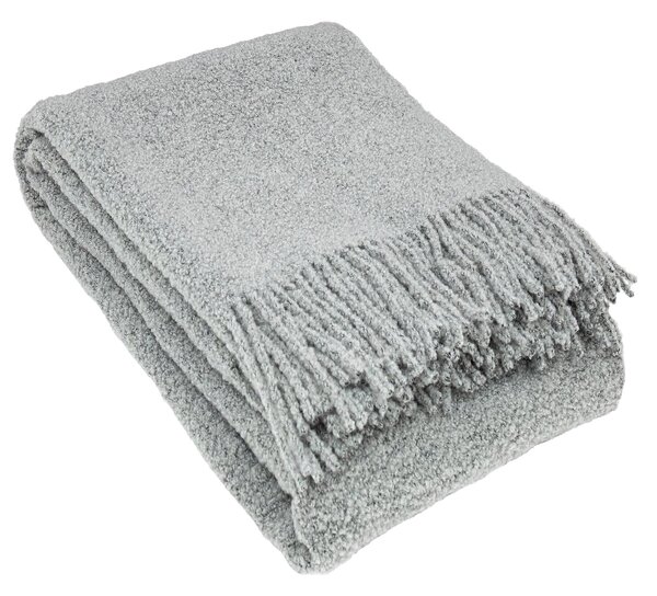 Deka Boucle 140x200cm silver grey