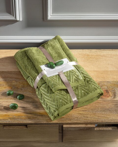 Sada froté uterákov 3 ks. moss green