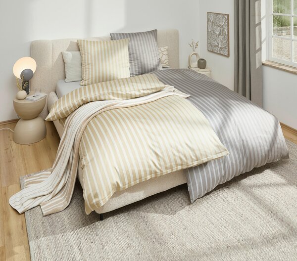POSTEĽNÁ BIELIZEŇ, satén, béžová, 135/200 cm Dieter Knoll - Online Only bytové doplnky, Online Only