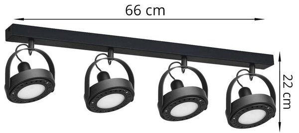 Bodové svietidlo Chest, 4x LED max. 9w, (výber z 2 farieb), (možnosť polohovania)