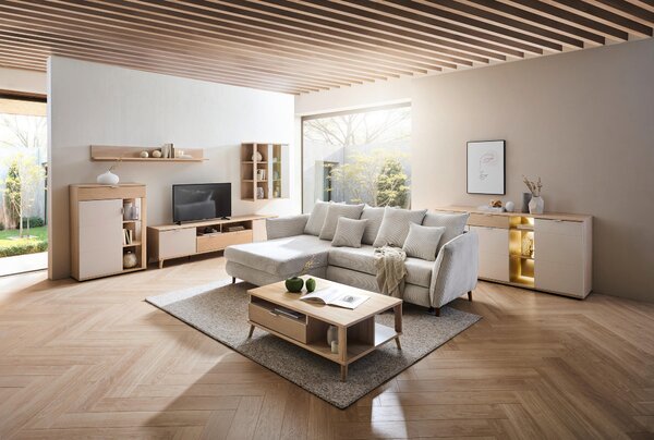 KONFERENČNÝ STOLÍK, farba duba, kompozitné drevo, 110/65/40 cm Stylife - Stolíky do obývačky