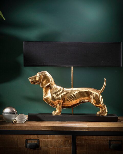 Stolná lampa Gold Dog 48cm