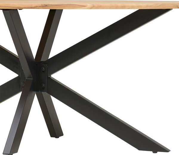 JEDÁLENSKÝ STÔL, akácia, čierna, farba akácie, 200/100/76 cm MID.YOU - Stoly, Online Only