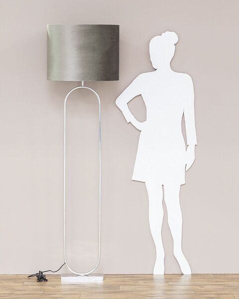 Stojacia lampa Mira Taupe 178cm