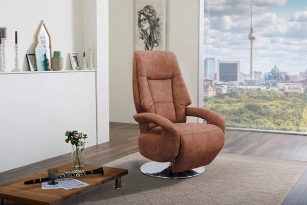 RELAXAČNÉ KRESLO, textil, koňaková Sit & More - Online Only obývacie izby, Online Only