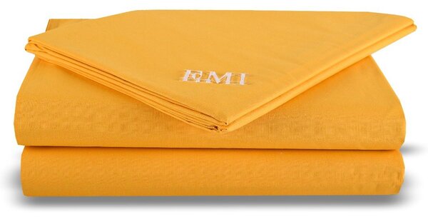 Plachta posteľná oranžová pevná EMI: Pevná plachta 140x220