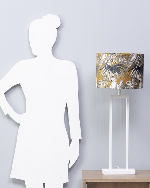 Stolová lampa White Parot 78cm