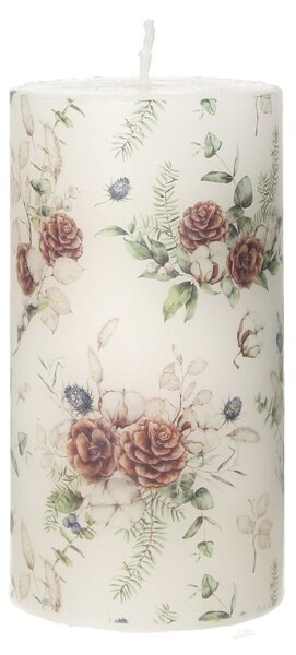 Sviečka Bianca 13cm peonies