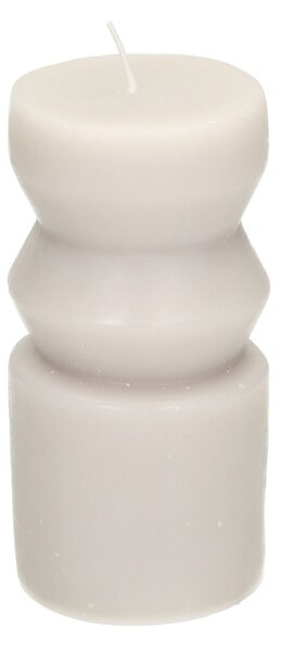 Sviečka Cornelia 14cm light grey